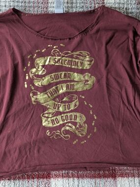 Torrid Licensed Harry Potter Oversized Off Shoulder Sweatshirt Size 1